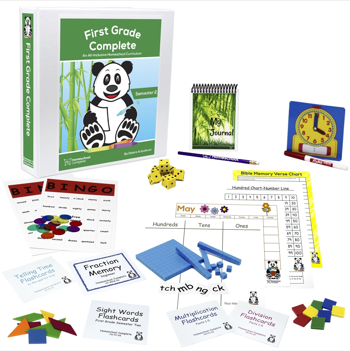 First Grade Complete Semester Two Bundle (Faith-Based)